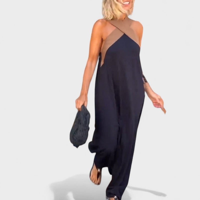 Sana | Women’s Dress | Cross Strap Maxi Sleeveless