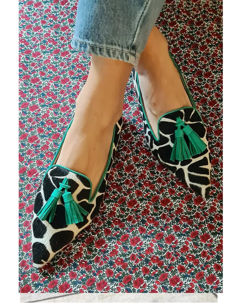 Ophelia | Loafers for Women | Patterned Tassel Detail