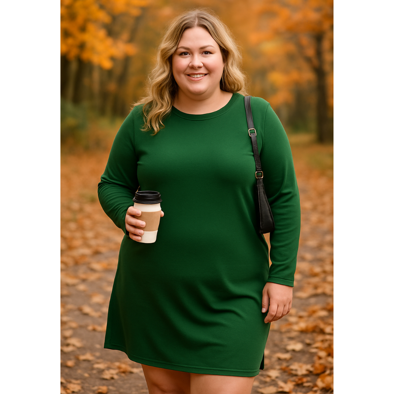 Zora | Women’s Dress | Long Sleeve Round Neck