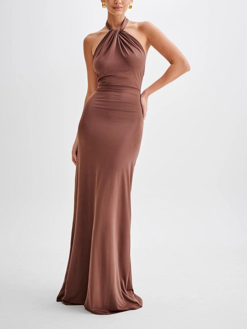 Reese | Women's Maxi Sundress | Halter Open Back