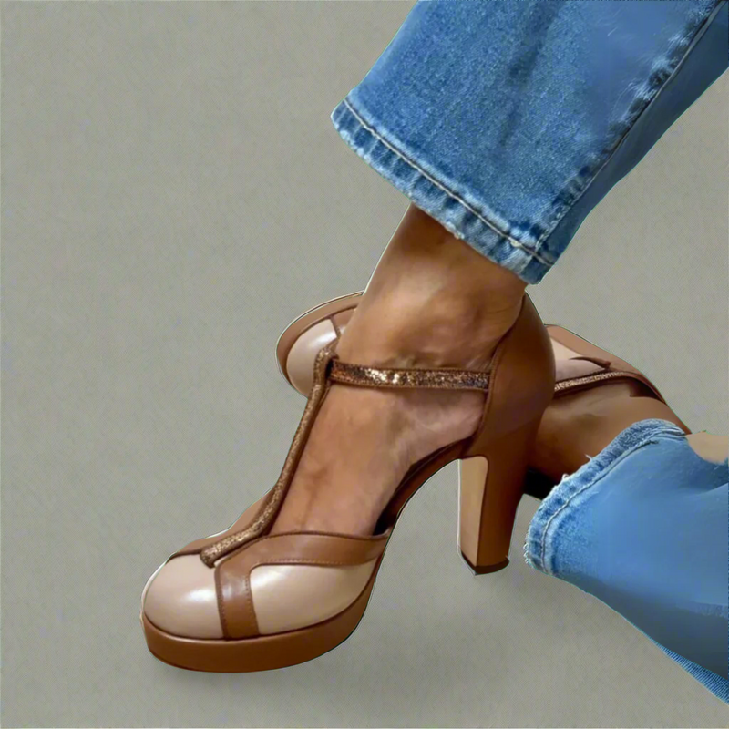 Freya | Heels For Women | T-Strap Platform Heel Design