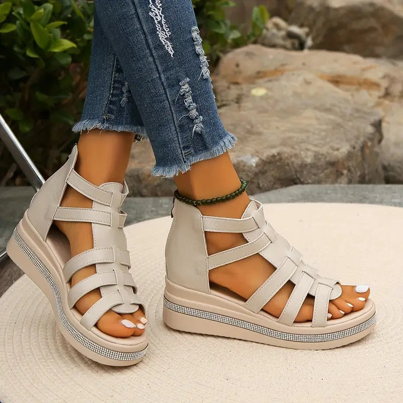 Sandals For Women | Multi-Strap Platform Design