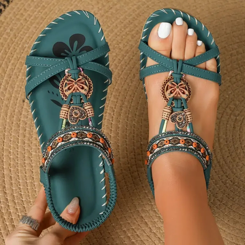 Joyce | Sandals For Women | Decorative Strap Open-Toe Design