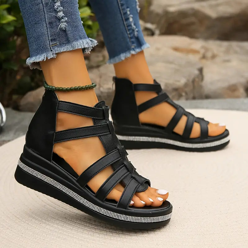 Sandals For Women | Multi-Strap Platform Design