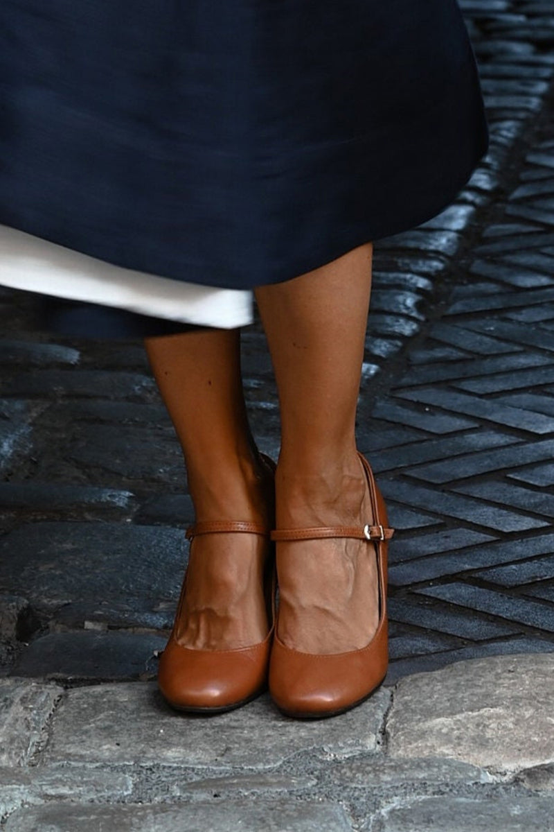 Mary Jane Shoes for Women |  Block Heel Rounded Toe