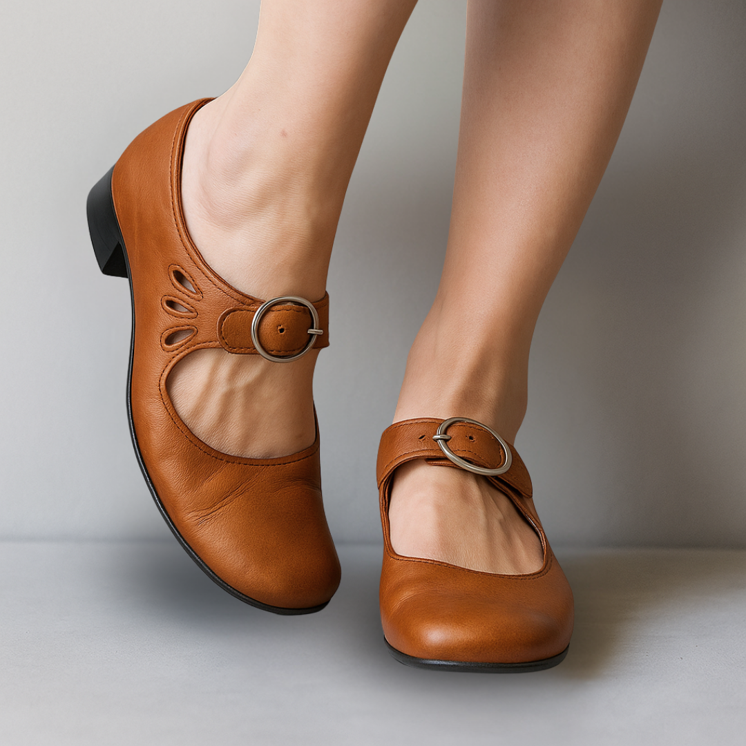 Mary Jane Shoes For Women | Buckle Strap Block Heel