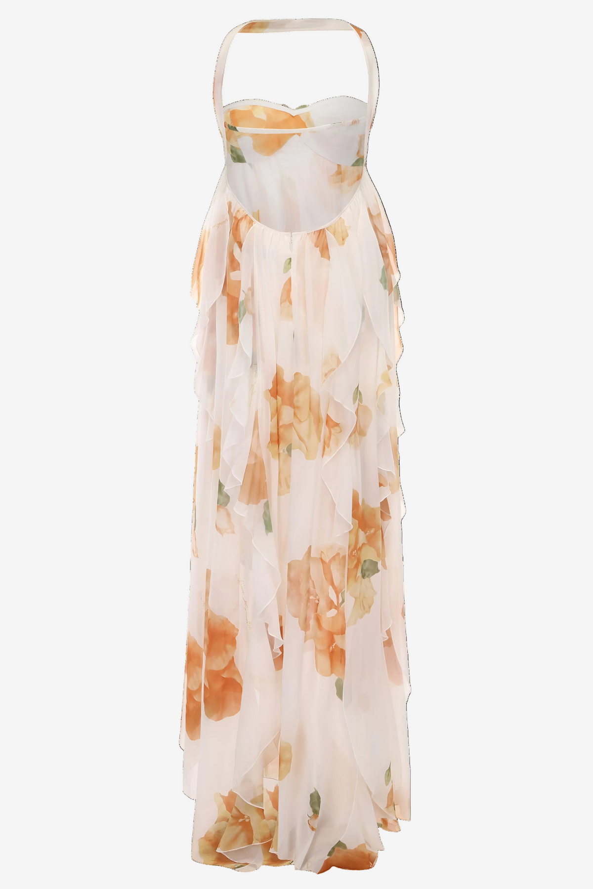 Women's White Maxi Dress | Halter