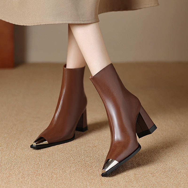 Lulu | Boots For Women | Pointed Toe Block Heel Style
