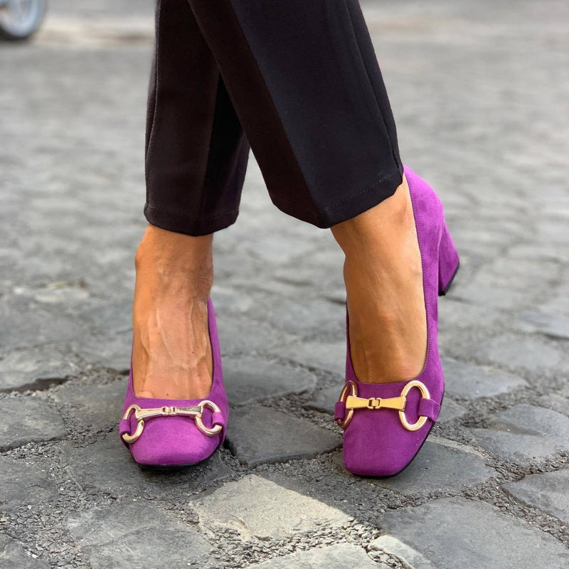 Stacy | Block Heels for Women | Closed Toe