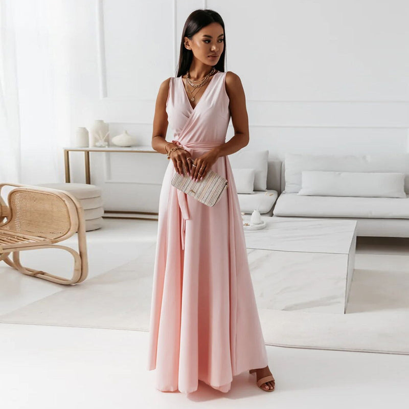 Guinevere | Women's Wedding Guest Maxi Dress | Wrap Style