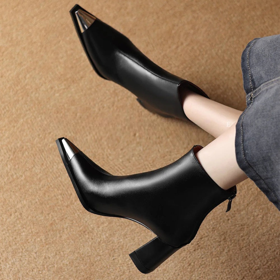 Lulu | Boots For Women | Pointed Toe Block Heel Style
