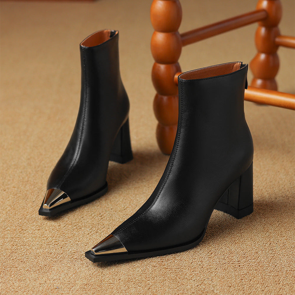 Lulu | Boots For Women | Pointed Toe Block Heel Style