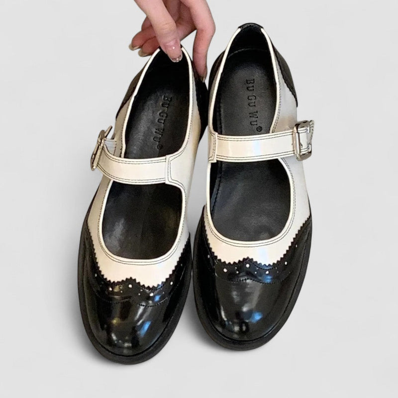 Nicole | Mary Jane Shoes for Women | Two-Tone