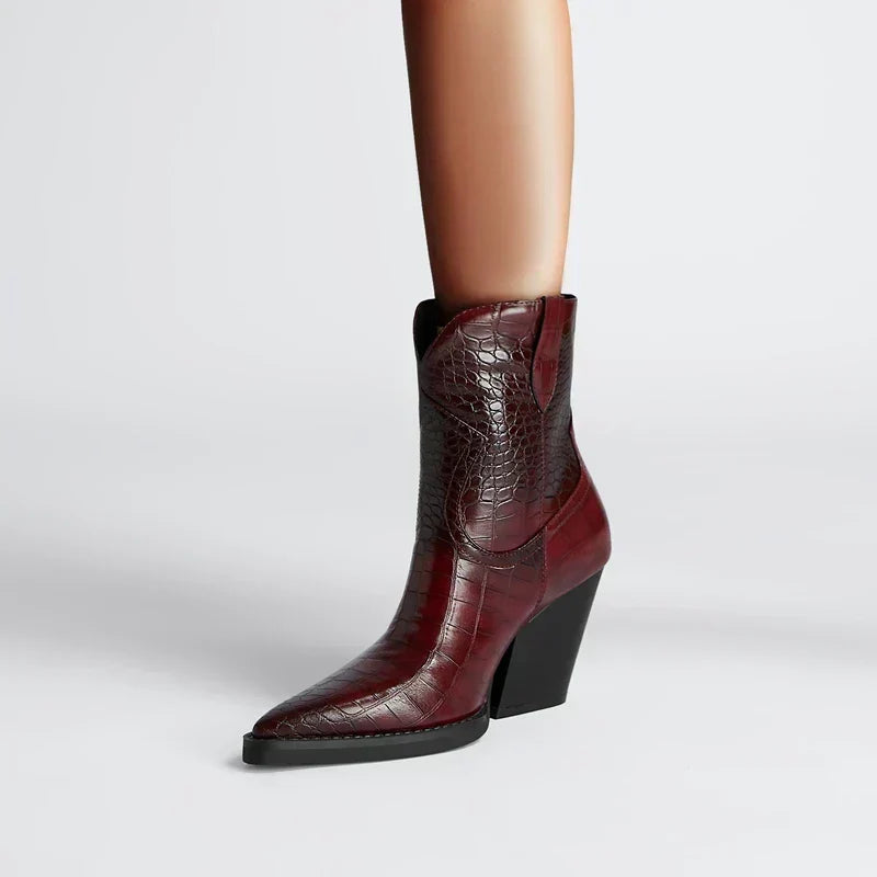 Boots For Women | Ankle Height With Block Heel