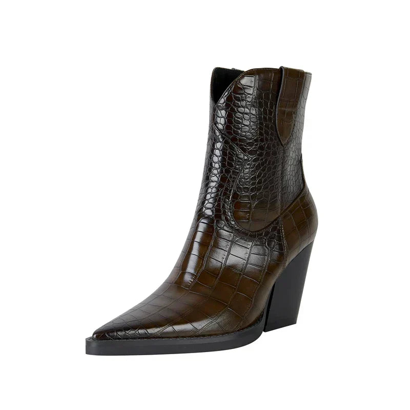 Boots For Women | Ankle Height With Block Heel