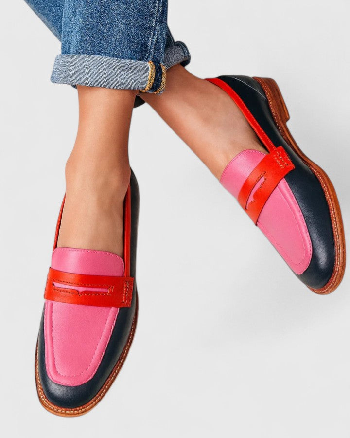 Trudy | Women's Comfortable Loafers | Orthopaedic Pink Cushioned