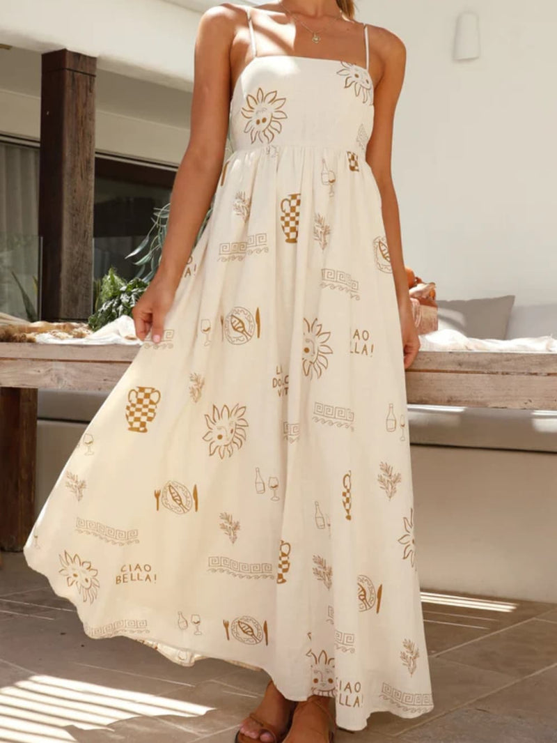 Cecily | Women's Maxi Sundress | Open Back