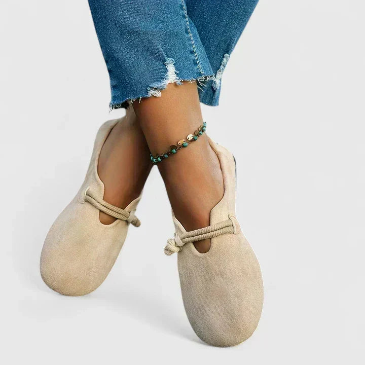 Loafers For Women | Round Toe Rope Detail