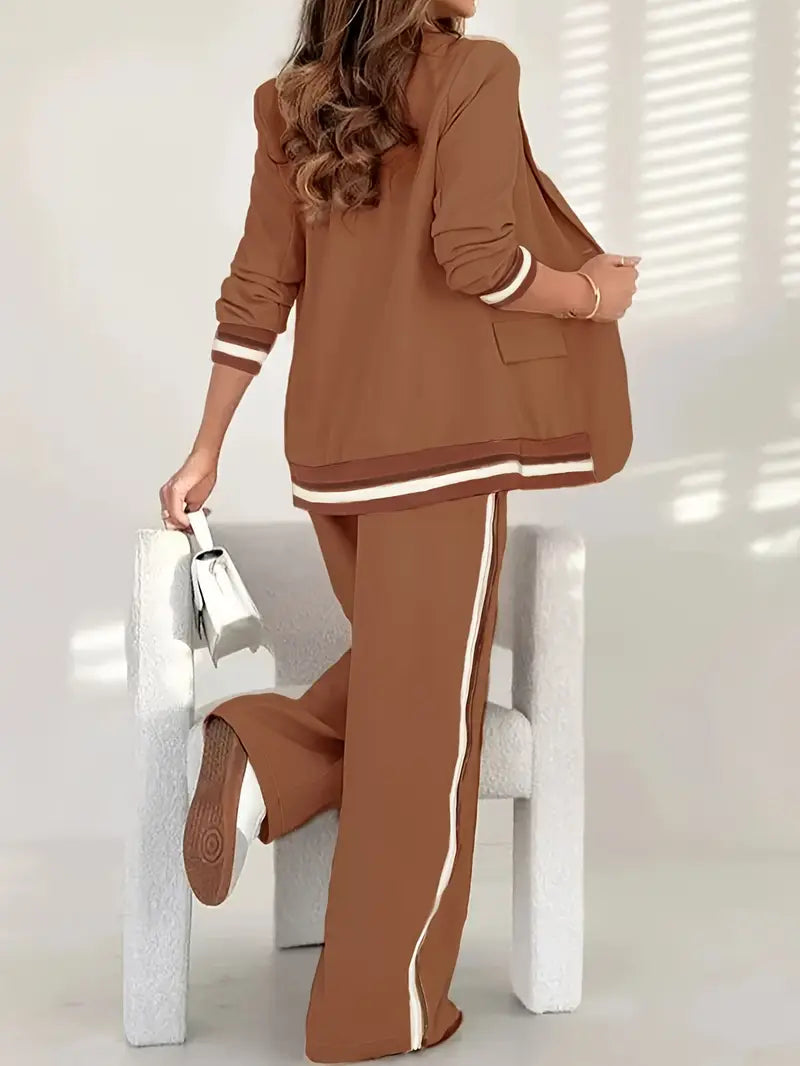 Nadia | Women's Lounge Set | Tailored Blazer Straight Trousers