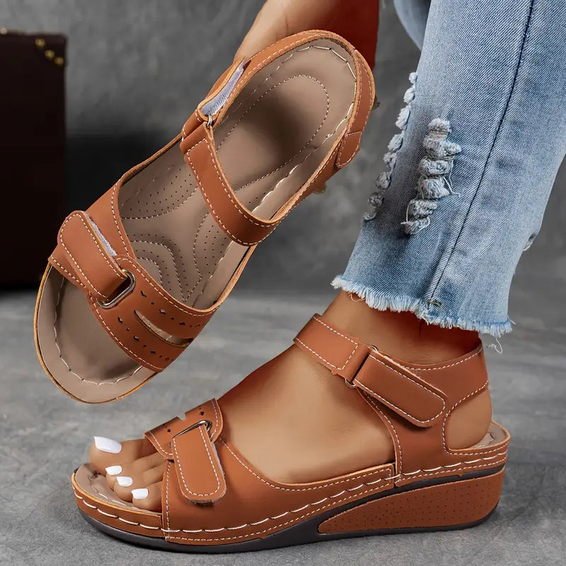 Violet | Sandals For Women | Open Toe Ankle Strap With Platform Sole
