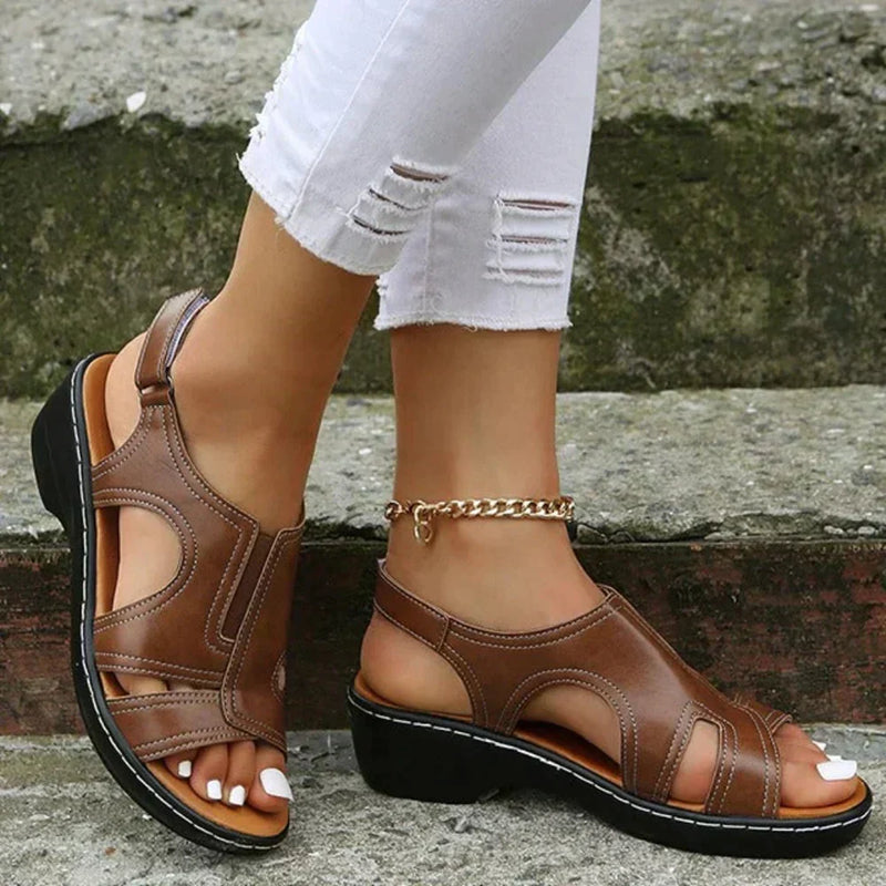Willa | Sandals For Women | Open Toe Slingback Wedge