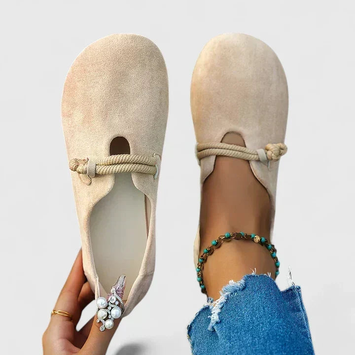 Lottie | Loafers For Women | Round Toe Rope Detail