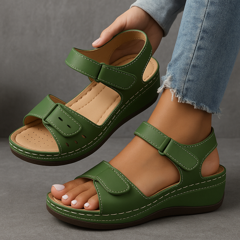 Violet | Sandals For Women | Open Toe Ankle Strap With Platform Sole