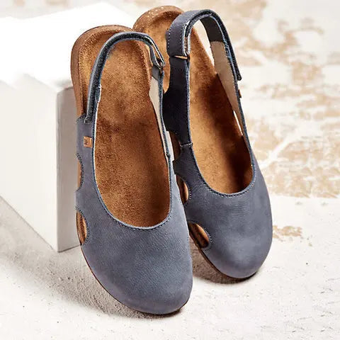 Noelle | Flats For Women | Closed Toe With Slingback Strap