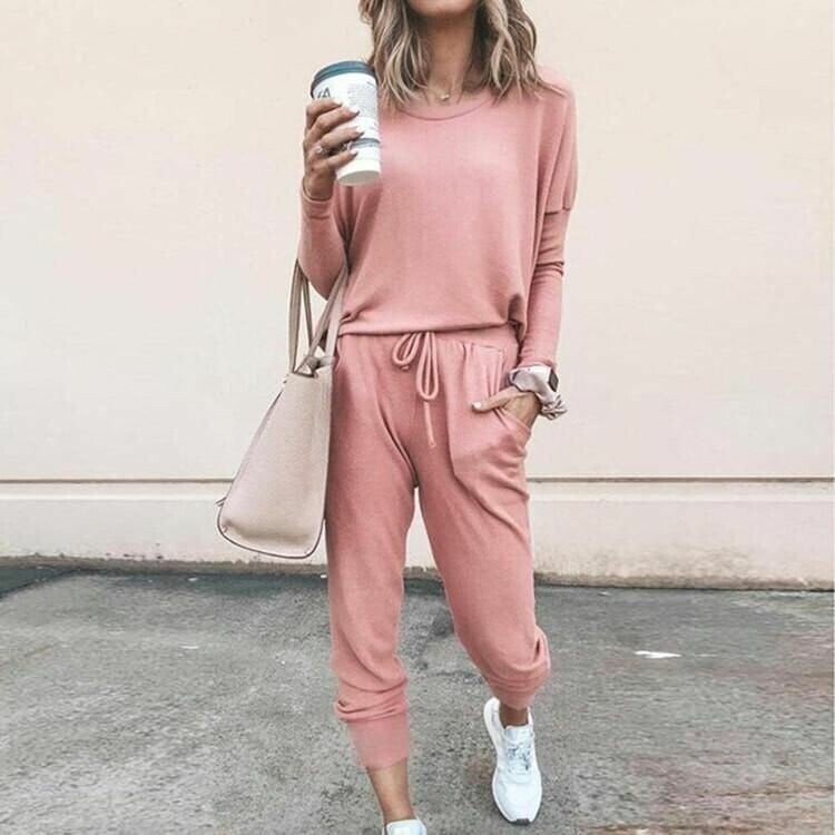 Women's Two-Piece Set | Jogger-style Trousers