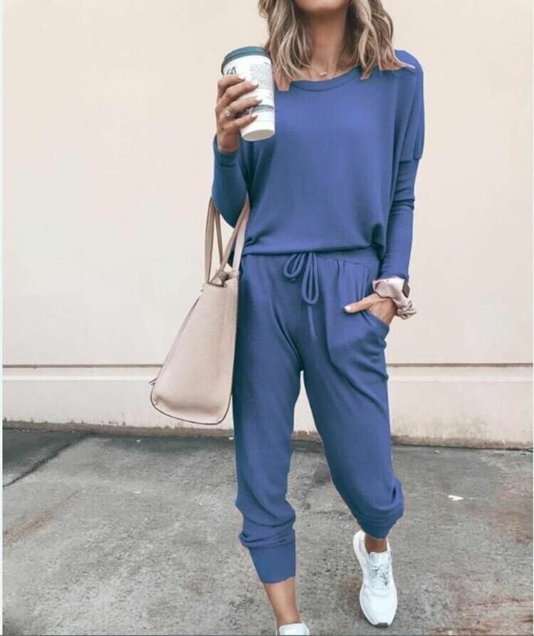Women's Two-Piece Set | Jogger-style Trousers