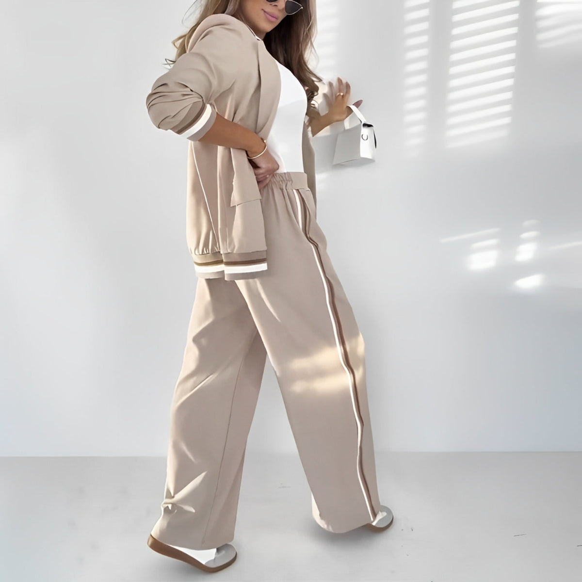 Nadia | Women's Lounge Set | Tailored Blazer Straight Trousers