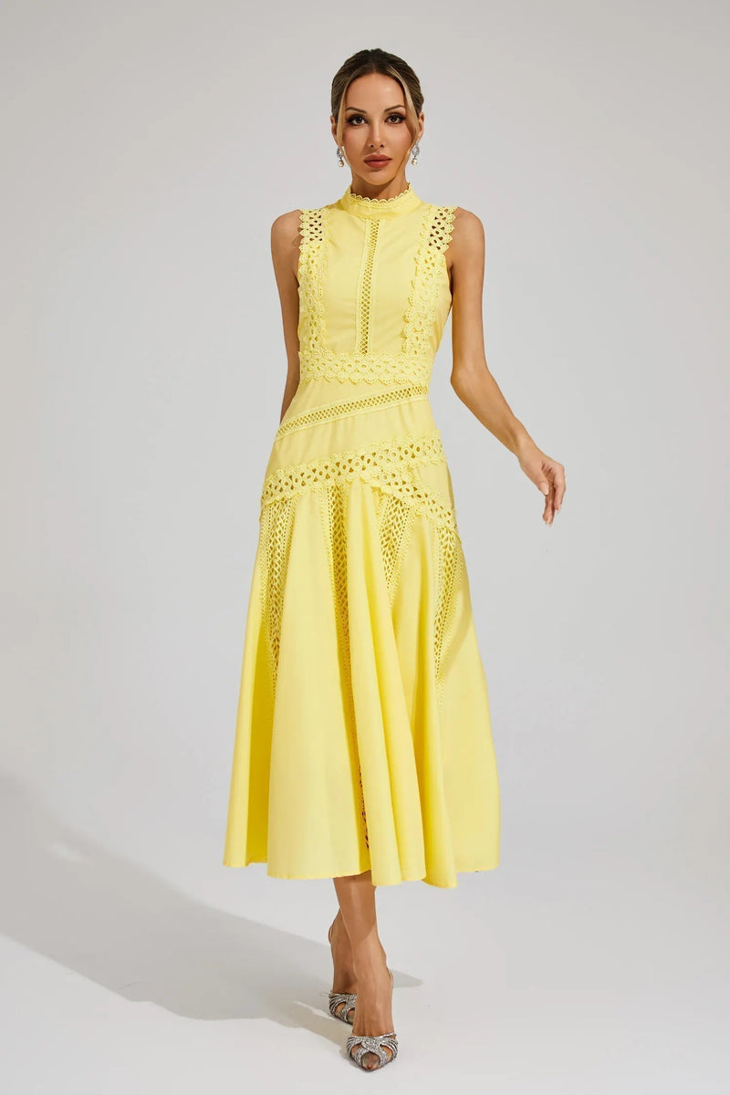 Yara | Women's Wedding Guest Midi Dress | A-Line